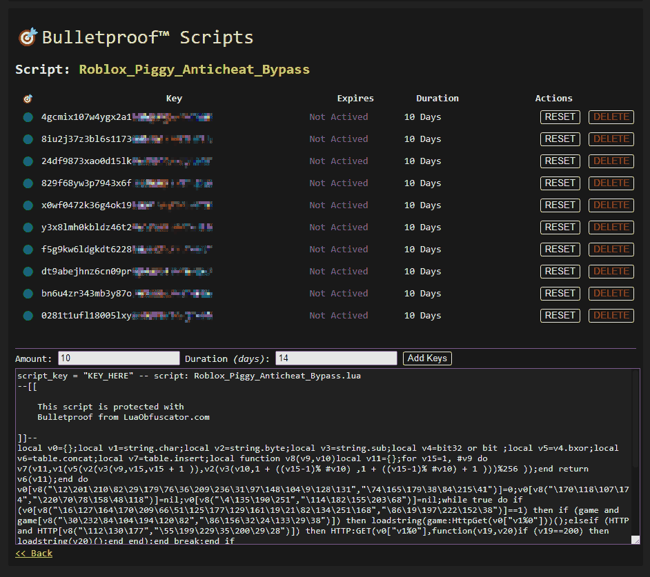 scripts overview